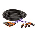 Ver imagem 1 de Multicabos com Conectores Xlr 4 Vias - Profissional 17 Metros