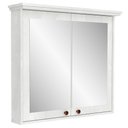 Ver imagem 1 de Armário para Banheiro com Espelho 2 Portas 80cm Malezia B06 Cristal - Lyam Decor