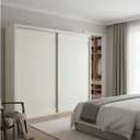 Ver imagem 1 de Guarda Roupa 100% Mdf Casal 2,67m com 2 Portas de Correr Tw603 Dalla Costa-off White