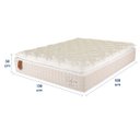 Ver imagem 5 de Colchão Casal Prorelax 138x188x30 Safira Molas Ensacadas Pillow Top Viscoelástico - Areia