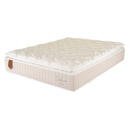 Colchão Casal Prorelax 138x188x30 Safira Molas Ensacadas Pillow Top Viscoelástico - Areia - 1