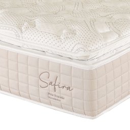 Colchão Casal Prorelax 138x188x30 Safira Molas Ensacadas Pillow Top Viscoelástico - Areia - 2