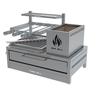 Parrilla para Bancada 74x45 com Grelha Argentina + 3 Espetos - 1