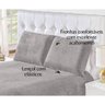 Jogo Cama Casal Plush Soft Premium 3 peças Cinza - 2