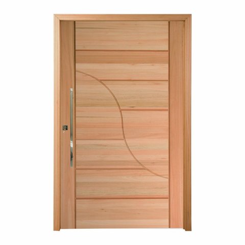 Kit Porta Pivotante Maciça de Eucalipto 214x127x14cm PM91 Sublime Cruzeiro Portas