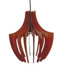 Ver imagem 1 de Luminária Teto tipo Pendente ARANHA MDF - Completa - Cor: Marrom