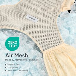 Momcozy Sling para Bebê Airmesh Bege, Leve e Ergonômico, 8-35 Lbs - 2