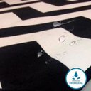Ver imagem 2 de Tapete Sala Quarto ou Escritório Chevron Aintederrapante 1,4 x 2,0 M Preto Branco Moderno Casa Dona