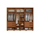 Ver imagem 3 de Guarda Roupa 6 Portas e 6 Gavetas C- Pés Atrice Nogueira - Demóbile