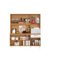 Ver imagem 3 de Kit Cozinha Siena 160cm com Nicho para Forno/microondas - Cinamomo/branco Aramóveis