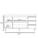 Ver imagem 3 de Balcão Gabinete de Pia Karen 159 Cm Nature Off White