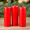 Ver imagem 5 de Velas Vermelha Decoração Natal Arranjo Centro Mesa Kit 12PÇS