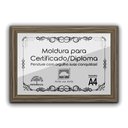 Ver imagem 2 de Kit 5 Certificados Diplomas A4 com Tela de Acetato e MDF - Moldura Madeira