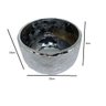 Vaso Grande Prata espelhada Polida Colonial Vintage Rustico Espressione Cachepot Decorativo Grande,  - 10