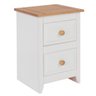 Mesa de Cabeceira com 2 Gavetas Branco - 6
