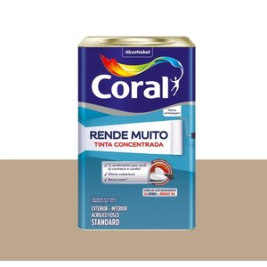 Coral Rende Muito Branco 18l e 16l Coral Rende Muito Tinta Concentrada Acabamento Fosco Camurça