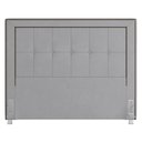 Ver imagem 3 de Cabeceira Cama Box Casal King 195cm Paolla P02 Veludo Cinza - Mpozenato