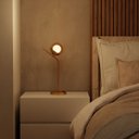 Ver imagem 2 de Abajur Luminaria de Mesa Moderno Michelle Inclinado Globo 10cm Decoração Casa Sala Quarto Escritório