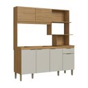 Ver imagem 1 de Cozinha Compacta 6 Portas 1 Gaveta Co1610 Naturalle/cristalo - Decibal