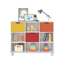 Ver imagem 1 de Nicho Organizador com 3 gavetas color e rodízios - Qmovi