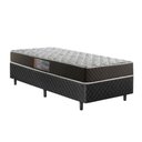 Ver imagem 1 de Cama Box Solteiro Colchão Mola Ensacada Belos Sonhos + Box Poliéster 60x88x188:preto