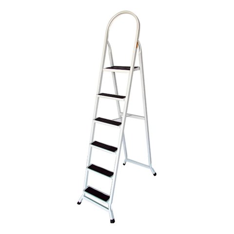 Escada 6 Degraus Utilaço Doméstica de Abrir - Branco