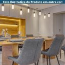 Ver imagem 7 de Kit 4 Cadeiras Haifa Lívia Fratini Revestido em Poliuretano (pu) Cor Preto Base em Aço Preto