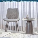 Ver imagem 6 de Kit 4 Cadeiras Haifa Lívia Fratini Revestido em Poliuretano (pu) Cor Preto Base em Aço Preto