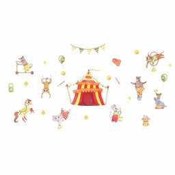 Adesivo de Parede Infantil Circo em Aquarela - 1