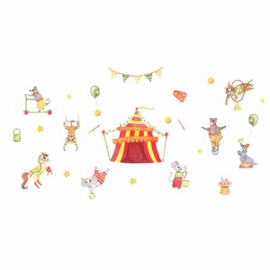 Adesivo de Parede Infantil Circo em Aquarela