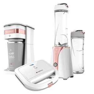 Kit Cadence Dream Rosé Gold - Blender - Cafeteira – Sanduicheira - 127V
