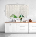 Ver imagem 2 de Cortina Bando Renda Cascata Cozinha Tulipa 2,65x1,00 Sortida:Bege