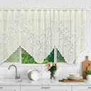 Ver imagem 7 de Cortina Bando Renda Cascata Cozinha Tulipa 2,65x1,00 Sortida:Bege