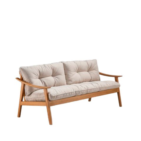 Sofá Brisa Madeira: Elegância Natural e Conforto para Sua Sala de Estar Tolle Móveis Brs102