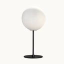 Ver imagem 1 de Abajur Design Sfera Vidro 12cm Lampada G9 Inclusa Luz Quente:Café