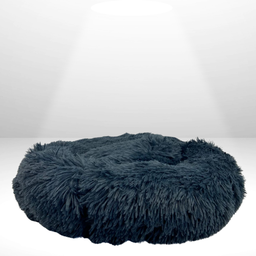 Caminha Cama Pet 50x50 Peludo Liso Pet Redonda Colors Azul Escuro - 4