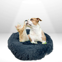 Ver imagem 3 de Caminha Cama Pet 50x50 Peludo Liso Pet Redonda Colors Azul Escuro