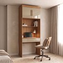 Ver imagem 1 de Escrivaninha Modular com 1 Gaveta 100% MDF Smart Marrom/Cinamomo/Cappucino