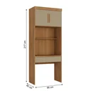 Ver imagem 3 de Escrivaninha Modular com 1 Gaveta 100% MDF Smart Marrom/Cinamomo/Cappucino