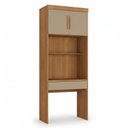 Ver imagem 2 de Escrivaninha Modular com 1 Gaveta 100% MDF Smart Marrom/Cinamomo/Cappucino