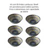 Cerâmica Portuguesa Kit 06 Bowll para Sobremesa Caldos Mek Kit Cerâmico com 6 Tigelas Cumbucas - 4