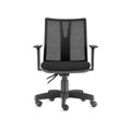 Ver imagem 1 de Cadeira Addit Diretor Frisokar Back System Nr17 Tela Preta Assento Crepe Poliéster Preto