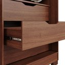 Ver imagem 5 de Guarda-Roupa Casal Maite 6 Portas 6 Gavetas com Espelhos e Pés MDF Pm Home