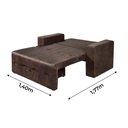 Ver imagem 7 de Sofá-cama Pratik 5000 Mamflex Marrom Suede