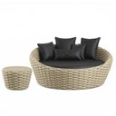 Ver imagem 1 de Chaise e Puff Monique em Trico Náutico Alumínio para Edícula, Piscina Trama Original