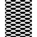 Ver imagem 4 de Tapete Mosaico Prism Antiderrapante 100 x 140cm Preto e Branco Casa Dona