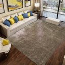 Ver imagem 1 de Tapete Felpudo Quarto Sala Perbrevis 2,00Mx2,50M Bege Casa Dona