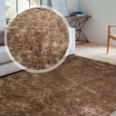 Ver imagem 2 de Tapete Felpudo Quarto Sala Perbrevis 1,00Mx1,50M Caramelo Casa Dona