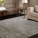 Ver imagem 1 de Tapete Felpudo Quarto Sala Perbrevis 1,50Mx2,00M Cinza Casa Dona