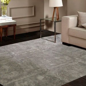 Tapete Felpudo Quarto Sala Perbrevis 1,50Mx2,00M Cinza Casa Dona